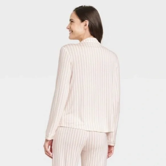 NWT Soft Long Sleeve Notch Collar Top and Pants Pajama PJ Set - Stars Above - Picture 4 of 6